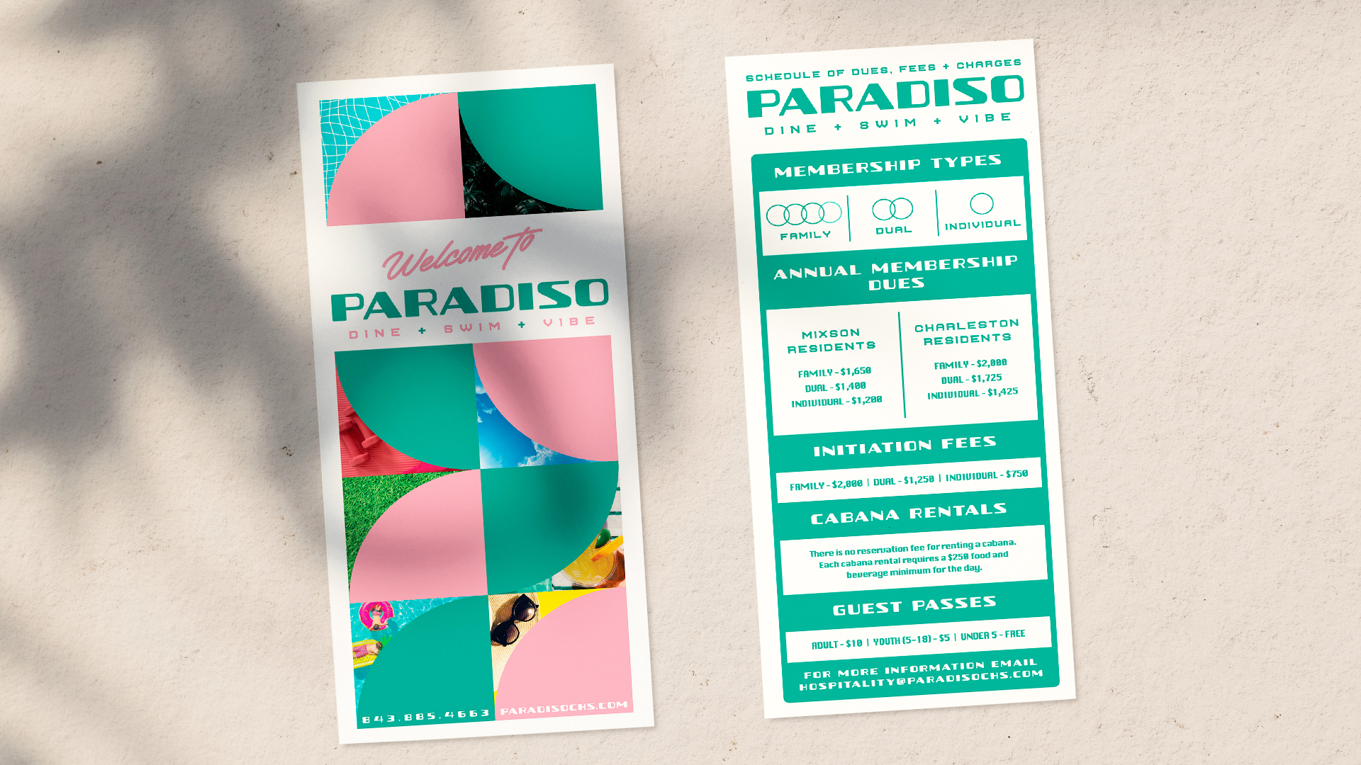 Paradiso Rack Card